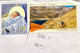 NEW ZEALAND 2022, USED AIRMAIL COVER TO INDIA, 2 STAMPS CHRISTMAS, NETSON LAKES ,TASMAN ,WATER,NATURE,CHILD , - Briefe U. Dokumente