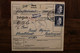 1944 MINSK Ostland Paketkarte Nachgebühr Dt Reich Sudentengau Oberaltstadt WK2 WW2 Cover Besetzung Occupation - Ocupación 1938 – 45