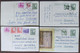 Yugoslavia 4 Travelled Postal Cards - Cartas & Documentos