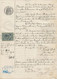 DOCUMENT NOTARIAL AFFRANCHI AVEC 7 TIMBRES FISCAUX N° 9 ET 10  - ANNEE 1892 -LYON - Other & Unclassified