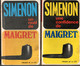 3 Romans - De Georges Simenon Le Commissaire Maigret * L'écluse N;1 Un Noel De .Une Confidence De - Arthème Fayard - Maigret