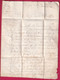 MARQUE N°24 ARMEE FRANCAISE EN ESPAGNE BURGOS Purifiee Cholera 1812 POUR CARENTAN MANCHE LETTRE COVER FRANCE - Army Postmarks (before 1900)