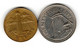 Barbados : Lot De 2 Pièces : 5 Cents Phare 1973 & 25 Cents Moulin 1981 - Barbados (Barbuda)