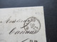 Italien 1868 Nr.26b (2) Waagerechtes Paar! Von Milano - Nantes PD Und Roter K2 Italie AMB M. Cenis Faltbrief Mit Inhalt - Poststempel