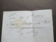 Delcampe - Italien 1869 Nr.20 Von Genova - Tournon PD Und Schwarzer K2 Italie AMB Lyon Mars Faltbrief Mit Inhalt - Marcophilie