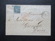 Italien 1868 Napoli - Grenoble Stempel PD Und Roter K2 Italie St. Michel Faltbrief Mit Inhalt Nachträglich Sage Aufgekle - Poststempel