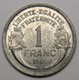 RARE En SUP++ 1 Franc Morlon 1945 C (Castelsarrasin) , Aluminium - Gouvt Provisoire De La République Française - 1 Franc