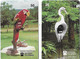 2 Télécartes BRESIL - Sistema Telebras - 1997 - Téléphone Aigrette Garça Branca Grande - Ara Arara - Carte Téléphoniques - Brasilien