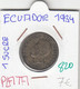 CR0820 MONEDA ECUADOR 1 SUCRE 1934 PLATA 7 - Equateur