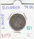CR0821 MONEDA ECUADOR 1 SUCRE 1934 PLATA 7 - Ecuador
