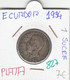 CR0827 MONEDA ECUADOR 1 SUCRE 1934 PLATA 7 - Ecuador