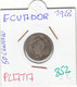 CR0852 MONEDA ECUADOR 50 CENTAVOS 1928 PLATA 5 - Equateur