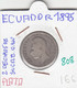 CR0808 MONEDA ECUADOR 2 DECIMAS DE SUCRE 1895 PLATA 16 - Ecuador