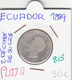 CR0815 MONEDA ECUADOR 2 DECIMAS DE SUCRE 1889 PLATA 30 - Ecuador