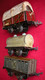 3 Wagons Dont 2 Bing Bestiaux & Citerne 1 Bâché Sans Marque Pour  Train électrique Dans Leur Jus Tôle Lithographiée - Goods Waggons (wagons)