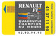 Télécarte - Grand Jeu Radiotéléphone - RENAULT - Quadruple Champion Monde F1 - 1996 - Voiture - - Publicidad