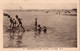 CPSM M.Delboy 46. Andernos Les Bains La Plage Et Ses Baigneurs-enfants Timbre Pétain  Lilas 60c - Andernos-les-Bains