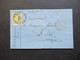 Belgien 1878 Nr.29 EF Auslandsbrief GAND - Saint Dié Roter K2 Belg. A Erquelines / France Midi Faltbrief Mit Inhalt - 1869-1883 Leopold II