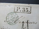 Russland April 1860 Ra1 P.35 Moscou - Lyon Transit Prusse 3 Valenciennes über Paris Faltbrief Mit Inhalt - Lettres & Documents