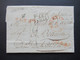 1830 Niederlande / Pays Bas Rote Stempel K1 Doornik / L1 L.P.B.1 R Und Schwarzer Ra3 Pays Bas Par Lille Nach Beaune - ...-1852 Vorläufer