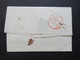 1820 Niederlande Rote Stempel L1 Vlissingen (Flushing) Und L1 L.P.B.3 R Und Schwarzer Ra3 Pays Bas Par Lille Nach Paris - ...-1852 Prephilately