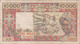 BILLETE DE COSTA DE MARFIL DE 10000 FRANCS DEL AÑO 1977  (BANKNOTE) (RARO) - Costa D'Avorio