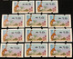 LUNAR NEW YEAR OF THE TIGER ATM LABELS - NAGLER MACHINE PRINT 2 VALUES-50AVOS & 1PAT X 10 EACH. - Automatenmarken