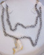 Collana Metal Con Ciondolo Pesce Lunghezza Chiusa 29 Cm  Bigiotteria  Vintage - Necklaces/Chains
