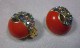 Orecchini Strass Bigiotteria  Vintage Ø  Cm. 2 - Aretes