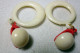 Orecchini Beat Plastic  Bigiotteria  Vintage Ø  Cm. 2,5 - Boucles D'oreilles