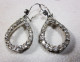 Orecchini Strass  Bigiotteria  Vintage H 2,5 Cm - Boucles D'oreilles