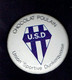 Badge Tôle Sérigraphiée (chocolat Poulain) Club De BILLARD - U.S.D. Union Sportive Dunkerquoise - DUNKERQUE - Billares