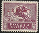 Pologne - Levant Polonais N° 12 MH Timbre De Pologne Surchargé Marque De Marchand Au Dos (H11) - Levant (Turquía)