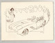 Faire Part De Mariage , Automobile , Illustrateur 1978 , Signée, Faverolles La Campagne, Eure, 3 Scans,  Frais Fr 2.75 E - Wedding