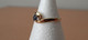 Delcampe - Moderne Ring In Geelgoud 18 Karaat Safier/diamant - Bagues