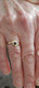 Delcampe - Moderne Ring In Geelgoud 18 Karaat Safier/diamant - Bagues