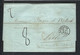 SUISSE PREPHIL.1856: LSC Du 14 Avril De Lausanne (CAD) Pour Lille (France) Taxée 8 Décimes, CAD Rouge Pontarlier - ...-1845 Préphilatélie