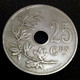Belgique, 25 Centimes, 1908, Leopold II , KM:62 , Perfect . Agomeza - 25 Centimes