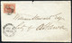 1855 Envelope, Montreal (JU 5) To Ottawa With A 3d On Thin Wove Paper (large Even Margins), Tied By A Concentric Rings C - Unclassified