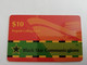 BERMUDA  $10,-  BERMUDA    LOGIC  BERMUDA / BLACK STAR BOAT         PREPAID CARD  Fine USED  **9162** - Bermude