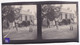 Saint-Sabin Les Pins 1922 Photo Stéréoscopique 17,8x8,2cm Villa AVJM Avenue De La Dune D'Amour Jeu Tennis Enfants C6-25 - Stereoscopic