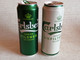 KAZAKHSTAN... LOT OF 2 BEER CANS..450ml. CARLSBERG DANISH LIGHT AND UNFILTERED - Cans