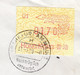 Hong Kong China ATM Stamps * 1988 * Dragon 01 On Cover / Special German Postmark, RARE Frama, Hongkong - Distribuidores