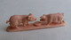 FIGURINE PUBLICITAIRE LA ROCHE AUX FEES 70's LA FERME - COCHON PORCELETS - PAS DUNKIN - Pigs