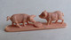 FIGURINE PUBLICITAIRE LA ROCHE AUX FEES 70's LA FERME - COCHON PORCELETS - PAS DUNKIN - Maiali