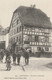 CARTE POSTALE ORIGINALE ANCIENNE : DANNEMARIE UNE MAISON ALSACIENNE ANIMEE HAUT RHIN (68) - Dannemarie