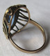 Schöner 333er Gold Damen Ring Art Déco Stil Mit Großem Blauem Stein (109361) - Rings
