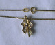 Schöne Kette Mit Anhänger Aus 333er Gold Mit Weißen Steinen (103935) - Halsketten