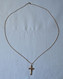 Schöner Kettenanhänger Kreuz Russland Mit Kette 585er Gold (134797) - Necklaces/Chains