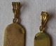 2x Eleganter 750er Gold Ketten Anhänger Ägypten Mit Hieroglyphen (129250) - Necklaces/Chains